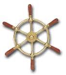 18" Brass Ships Wheel