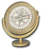 Antiqued Mirror Compass