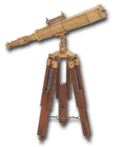 19" Antiqued Telescope on Stand