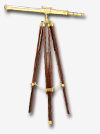 Polished Telescope on Stand