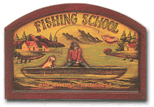 Fishing School Sign